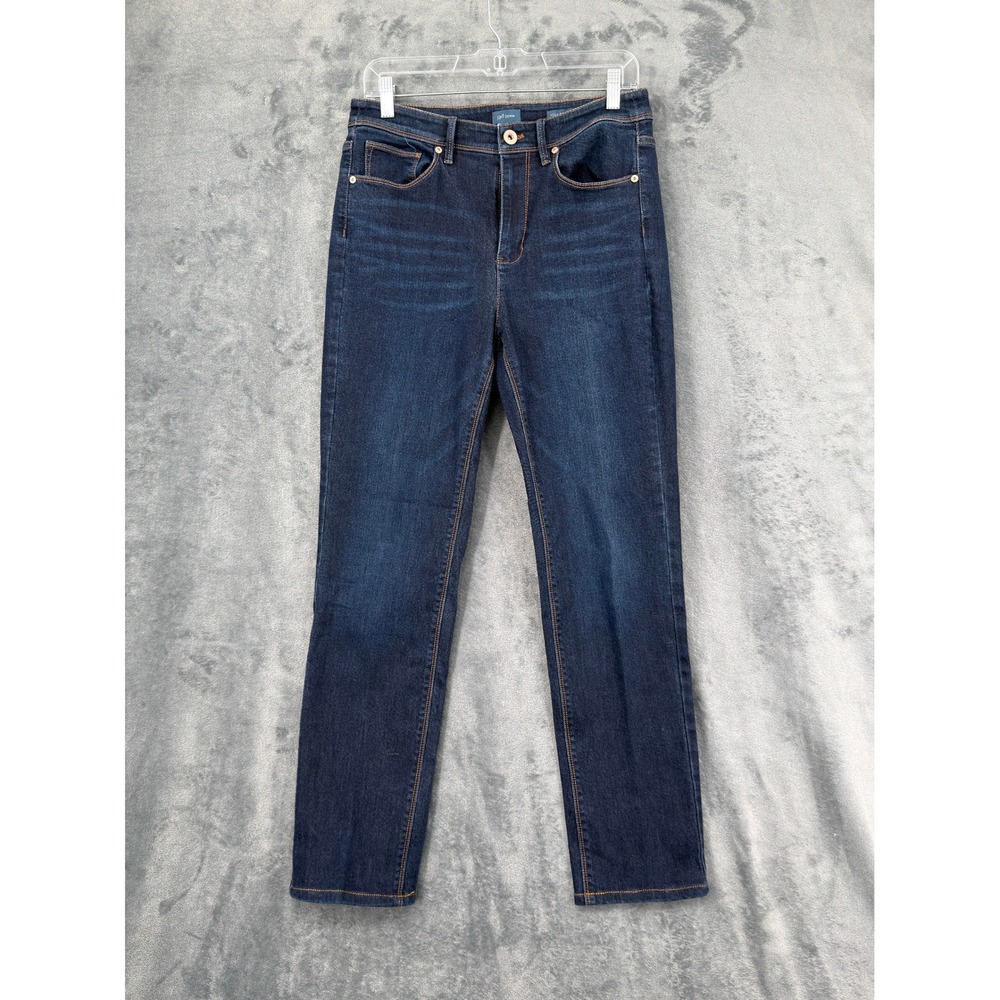 J Jill Jeans Womens Size 8 Dark Wash High Rise Straight Leg Dark Wash Denim Blue